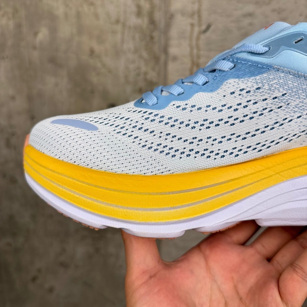 HOKA One One Bondi 8 Wide Women's Size 8D Ice Water Yellow Running Shoes NIB - Picture 9 of 16